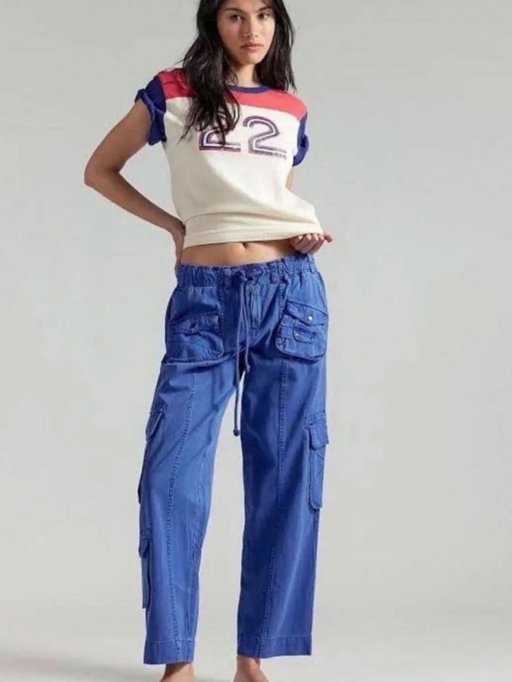 NWT Free People We The Free Tahiti Pull-On Cargo Pants